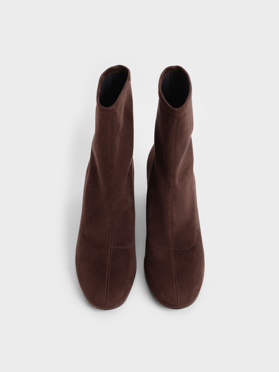 brown suede short boots