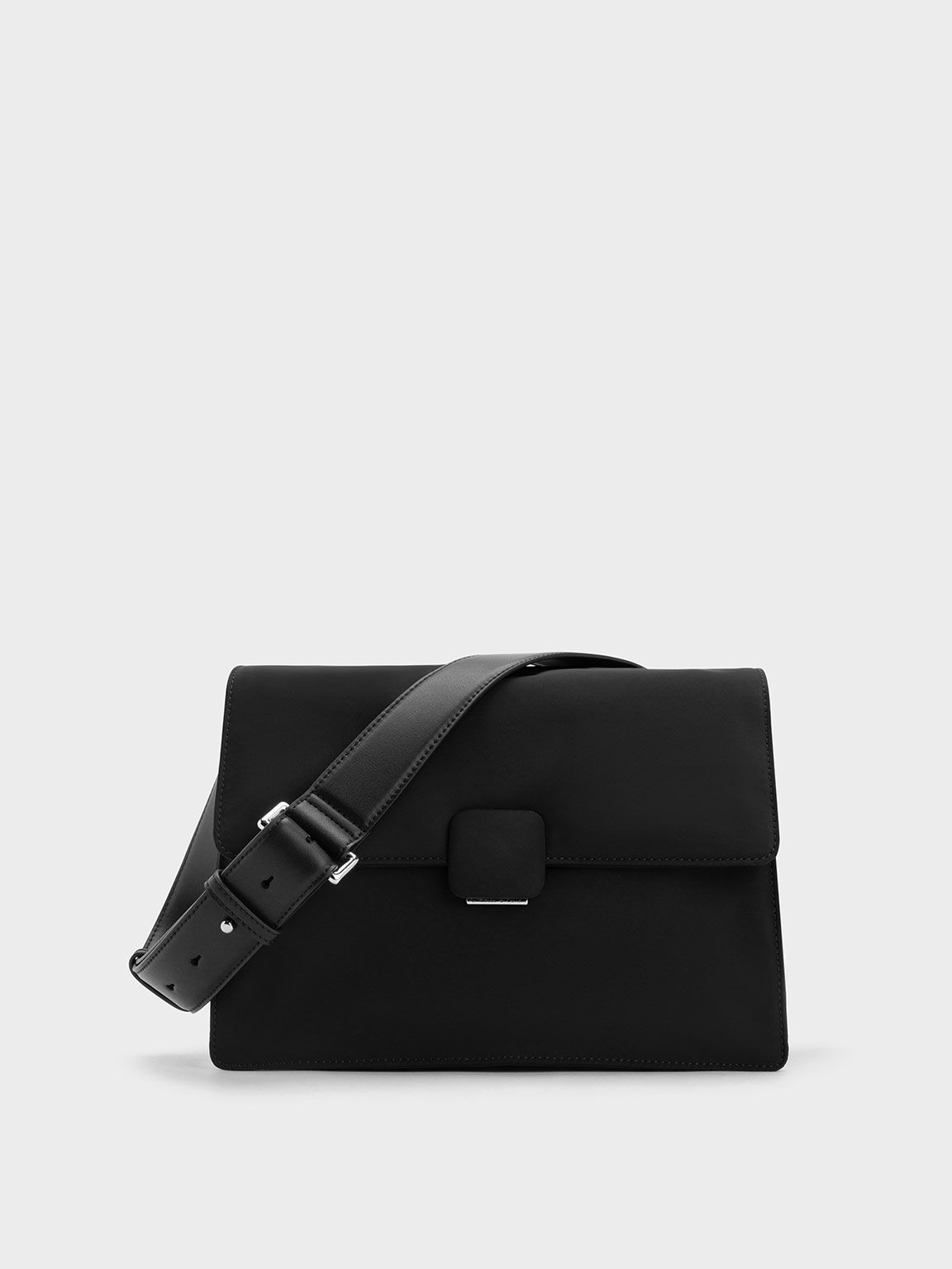 Shoulder Bag Thick Chain Crossbody Handbag 25*8*16 CM Synthetic Leather  Purse