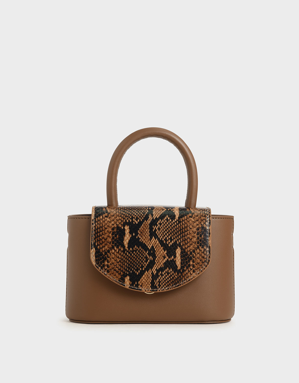 snake print side bag