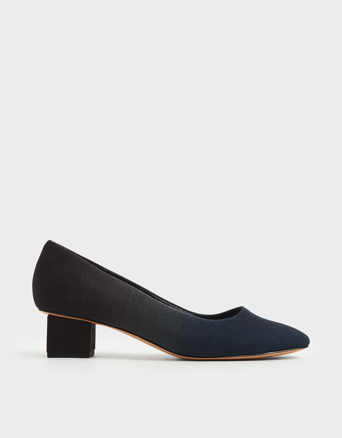 Felt Block Heel Pumps | CHARLES \u0026 KEITH PH