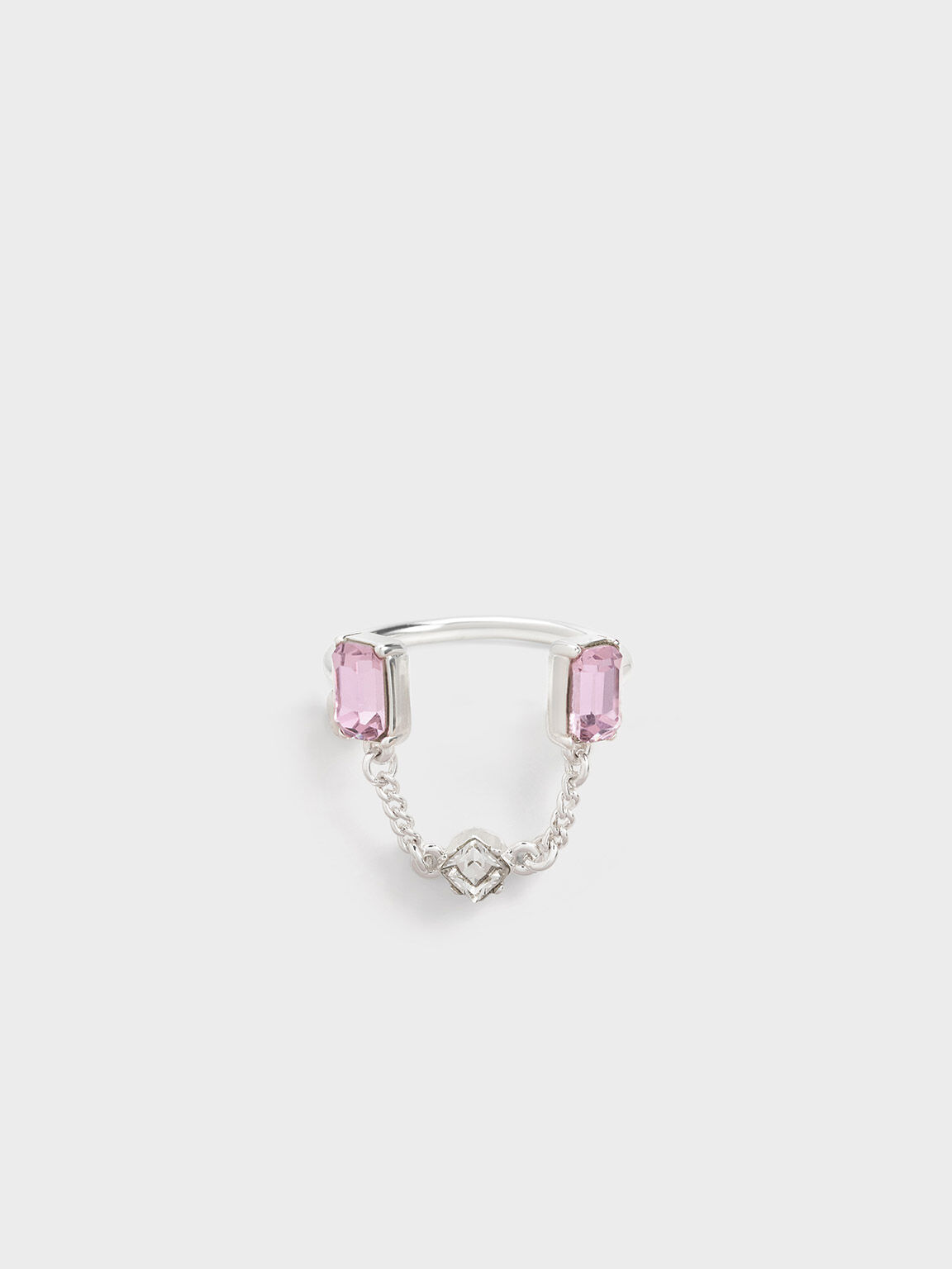 Silver Gabine Chain-Link Choker Necklace - CHARLES & KEITH US