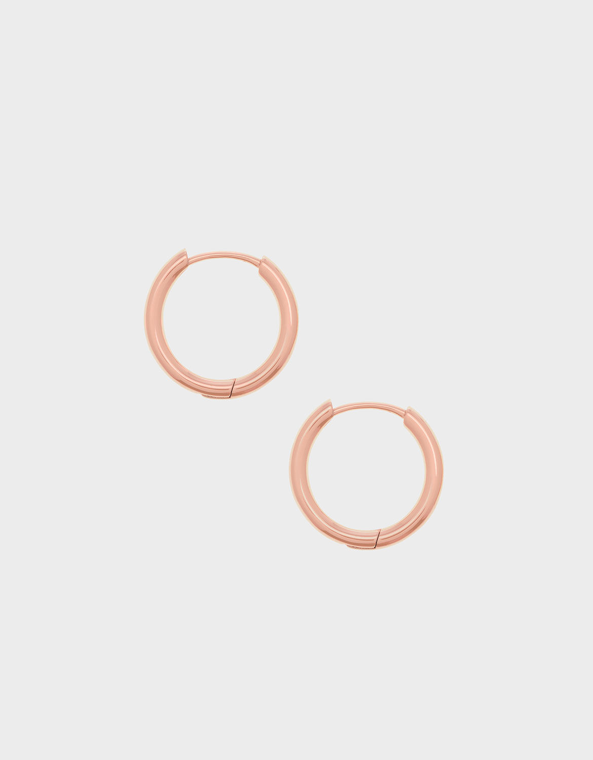 Rose Gold Hoop Earrings | CHARLES 