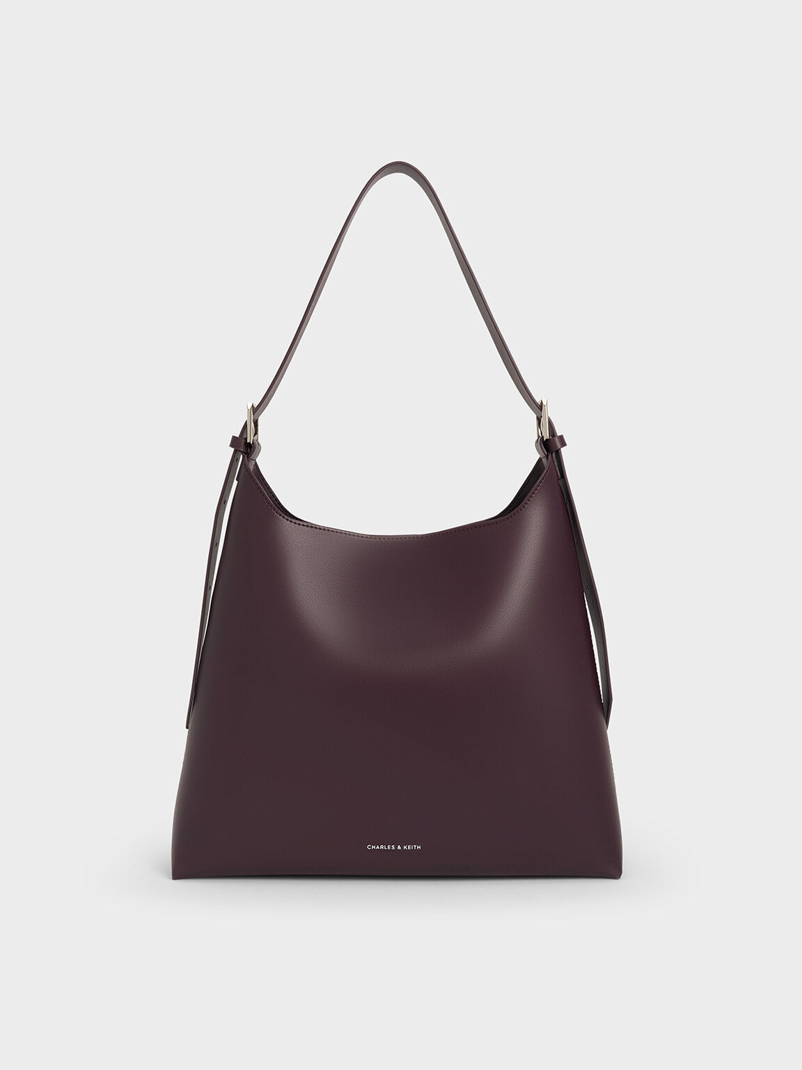 Hertha Trapeze Slouchy Hobo Bag, Burgundy, hi-res