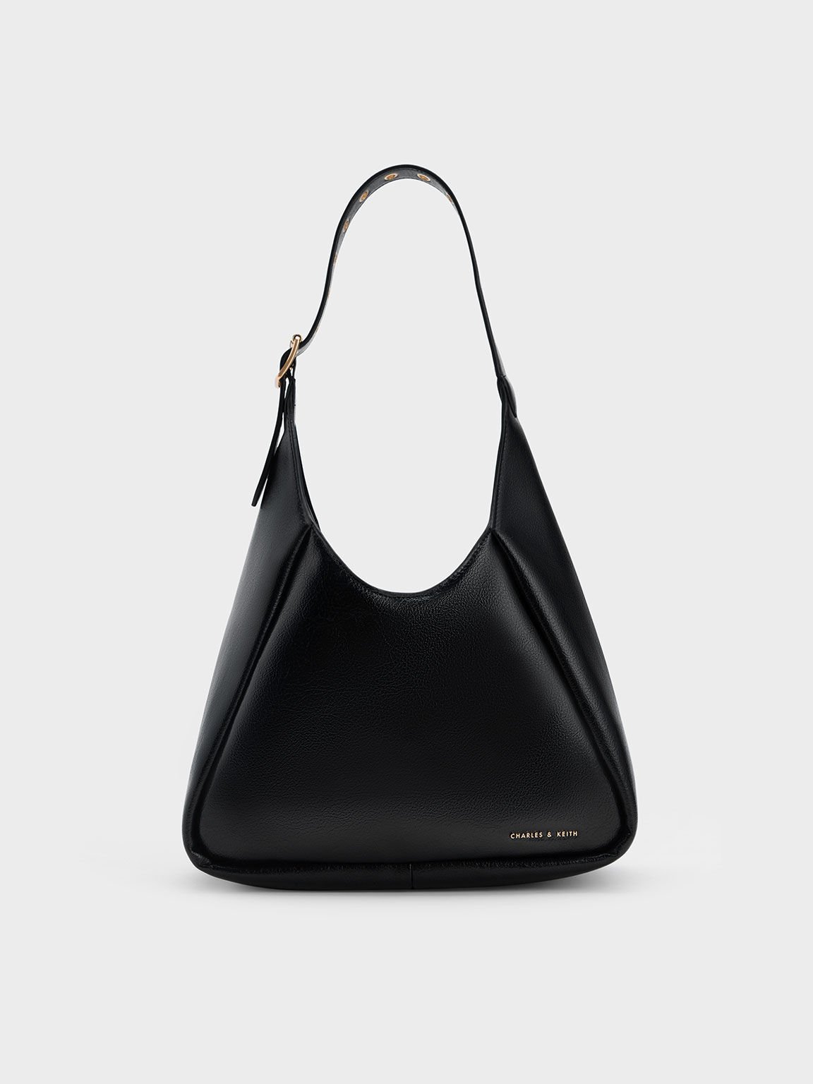 Bolso hobo Buzz grande, Negro, hi-res