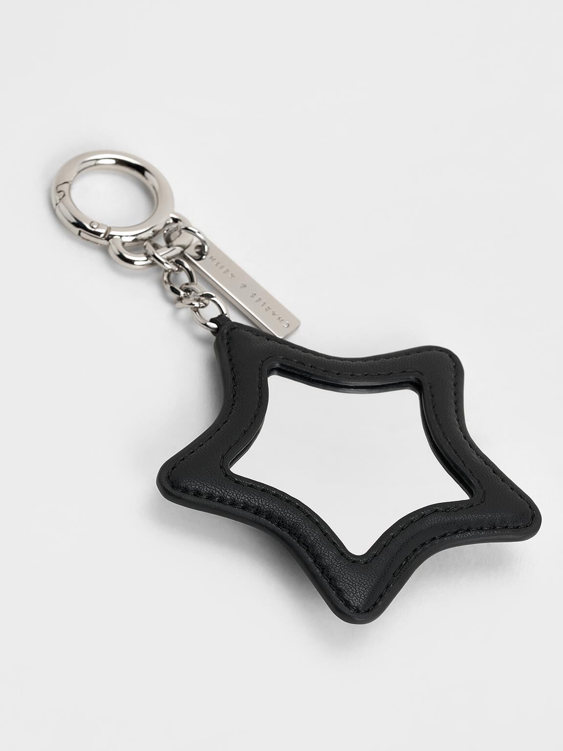 Star Mirror Charm, Noir, hi-res