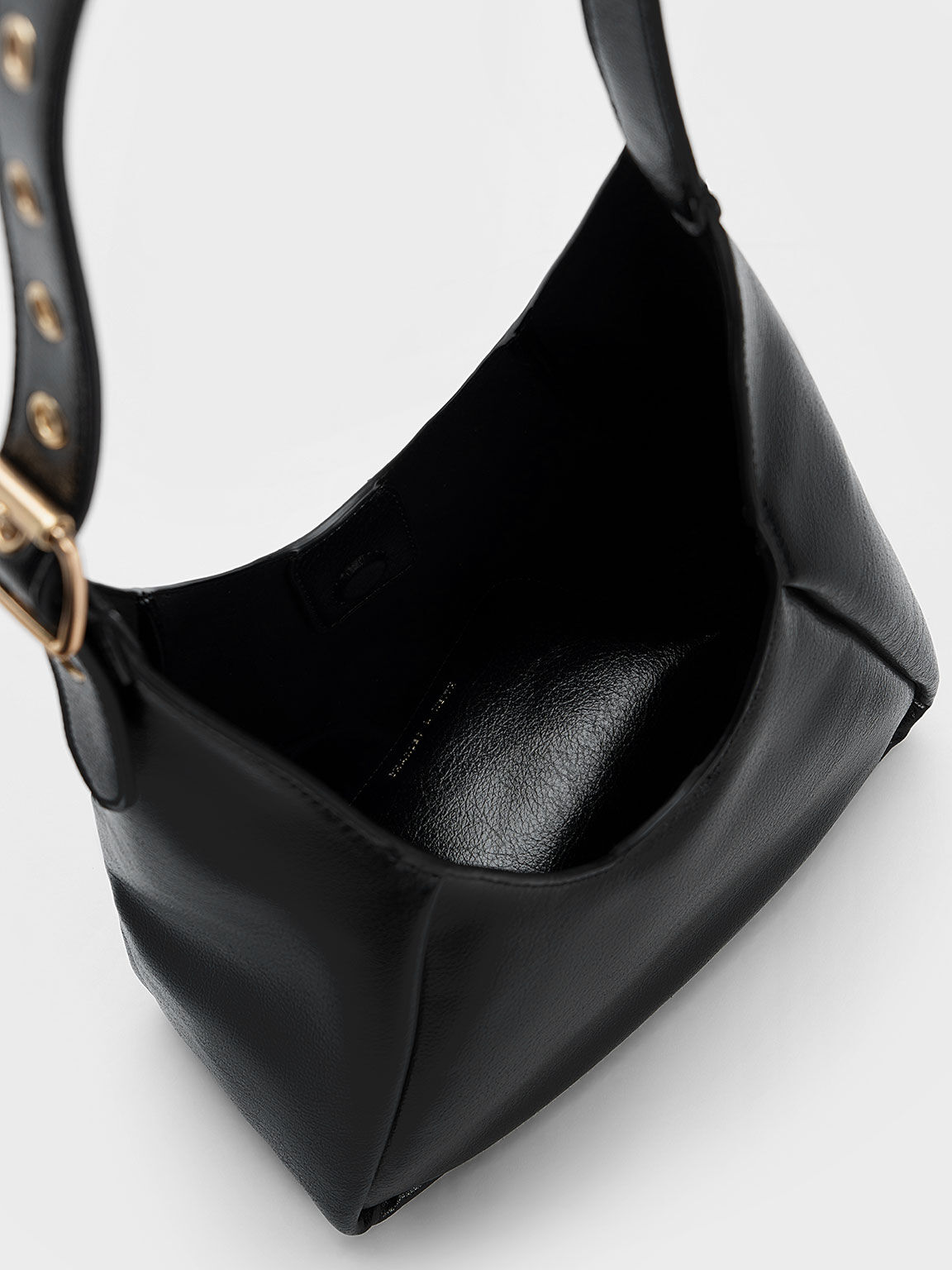 Bolso hobo Buzz grande, Negro, hi-res