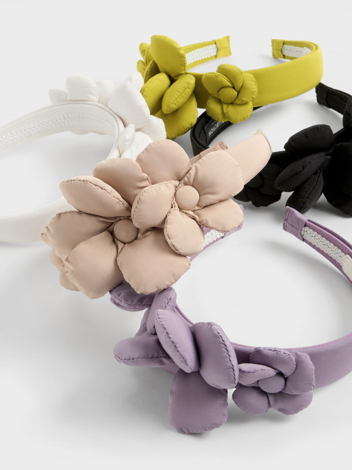Flower-Embellished Band - US KEITH Hair Lilac & CHARLES