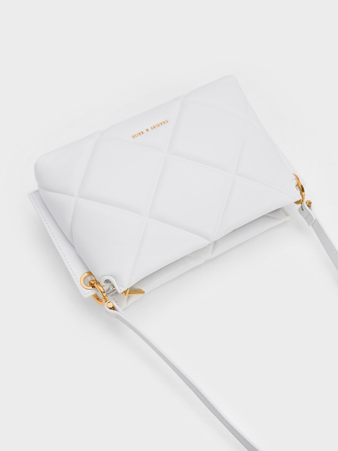 Danika Chunky Chain Padded Bag - White