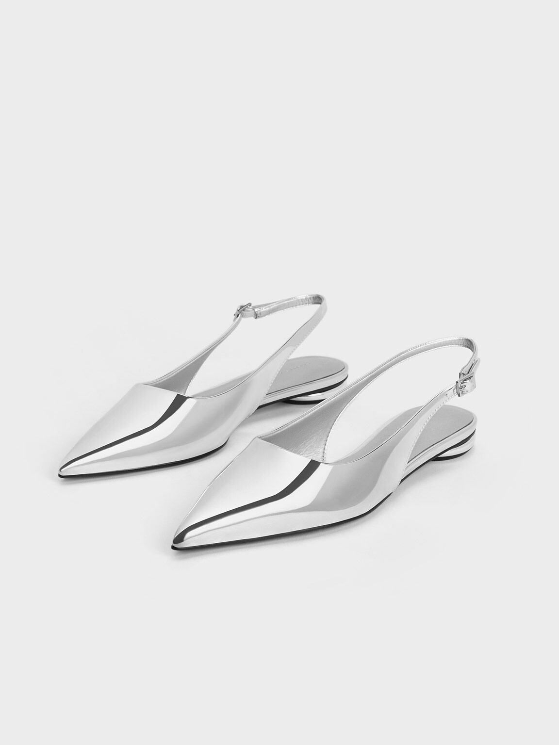 Flat pointed sale slingback shoes