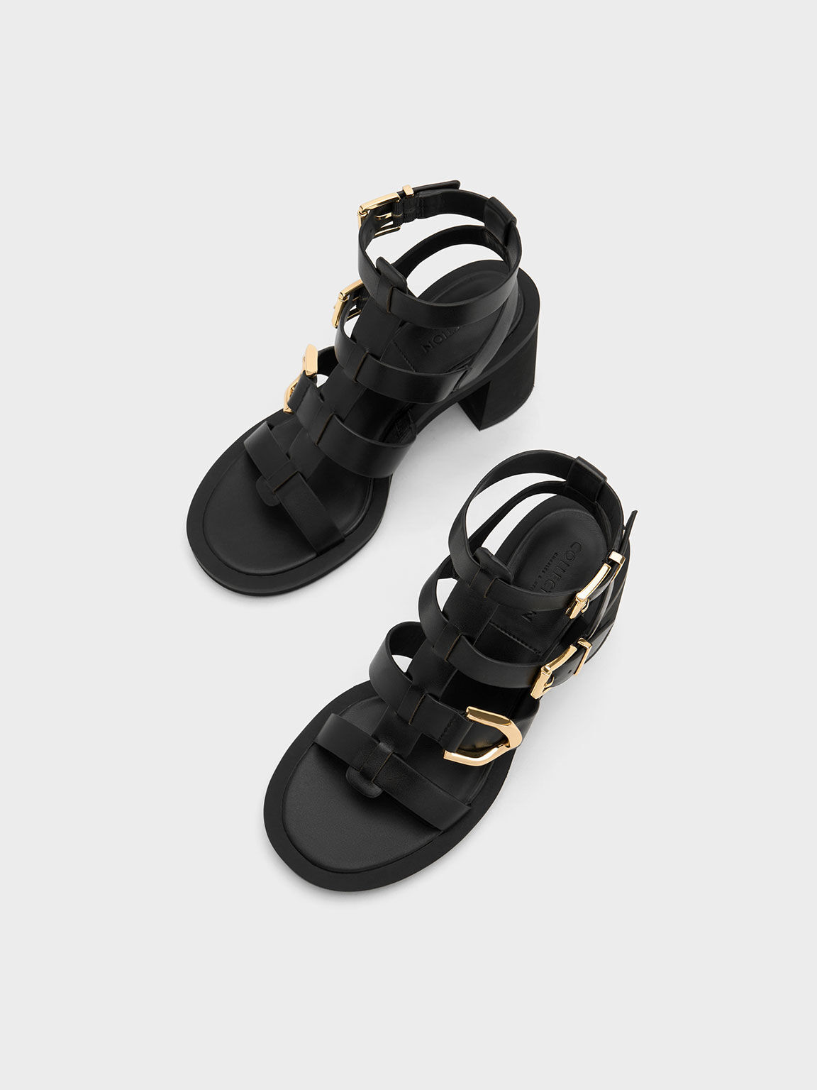 BUKELA Hannah Black Gladiator Sandals | eNibbana