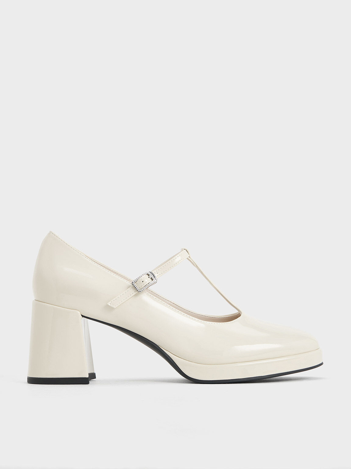 White Mary Jane Shoes | Shop Online | CHARLES & KEITH International