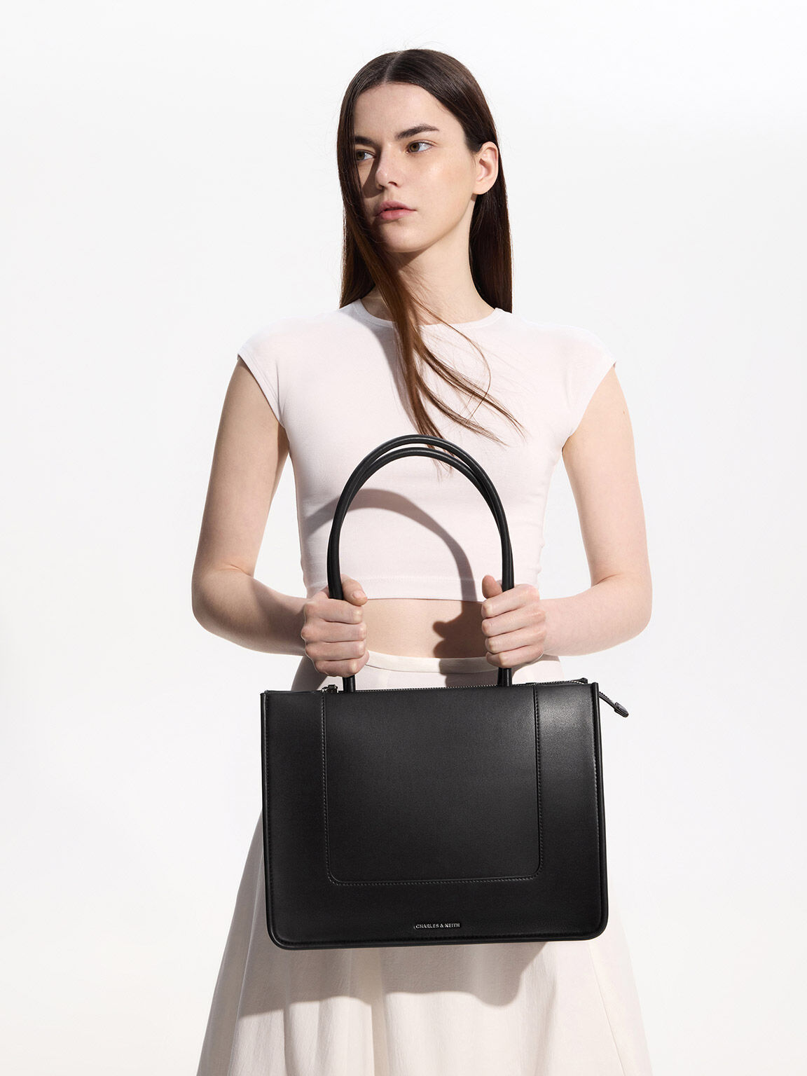 Noir Daylla Tote Bag - CHARLES & KEITH CA