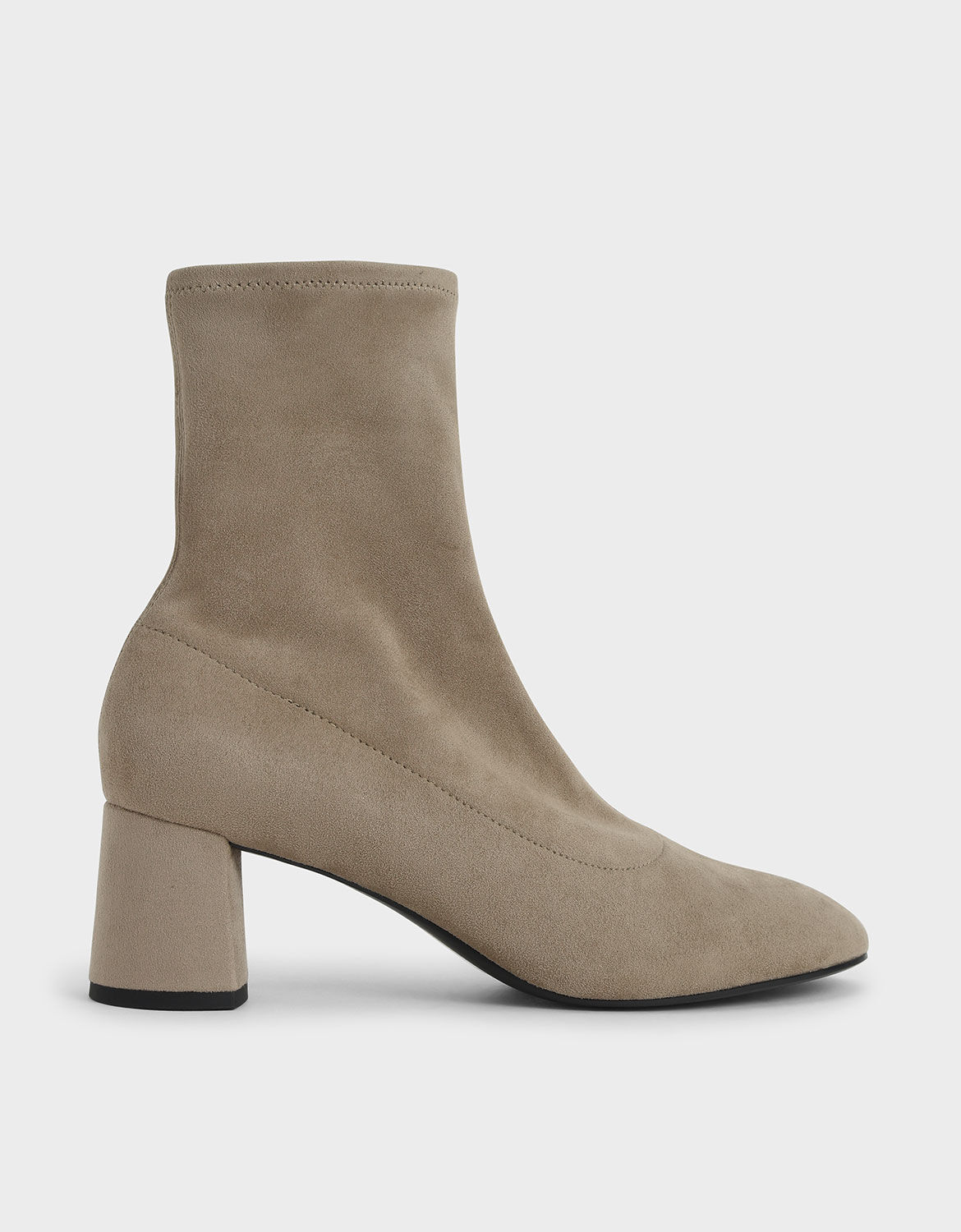 taupe high heel ankle boots