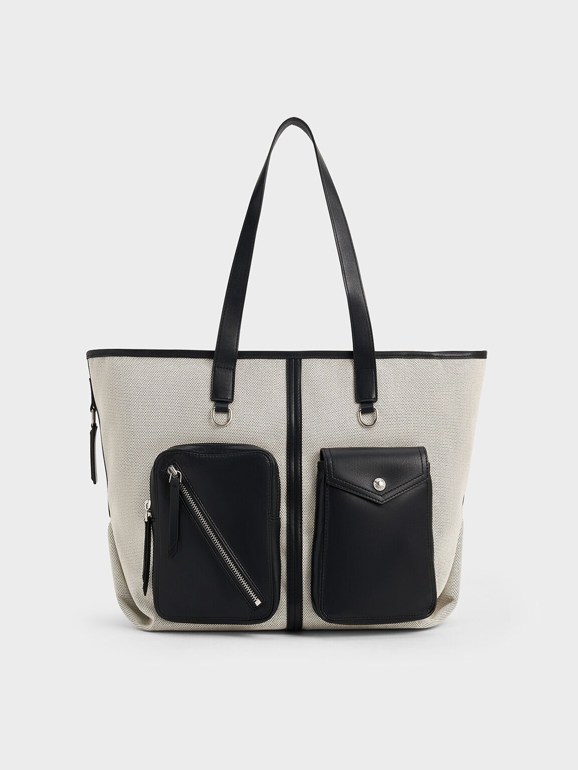 Thora Canvas Multi-Pocket Tote Bag, Multi, hi-res