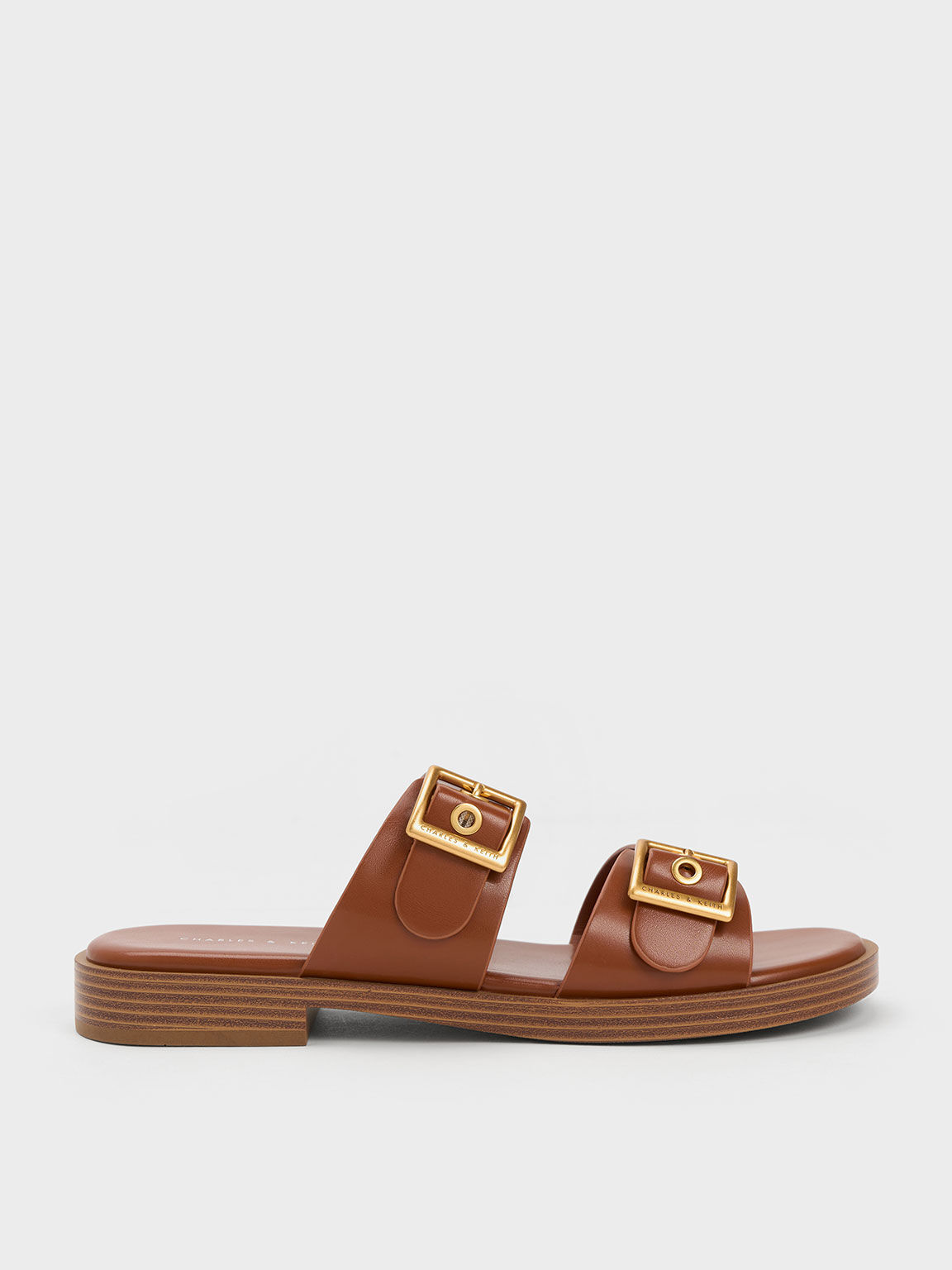 River Island two strap sandal in brown | ASOS