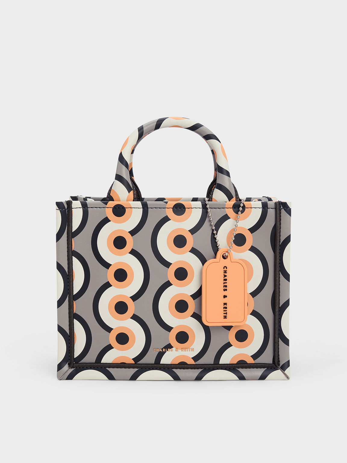 Geometric Pattern Tote Bag Set, Fashion Faux Leather Handbag