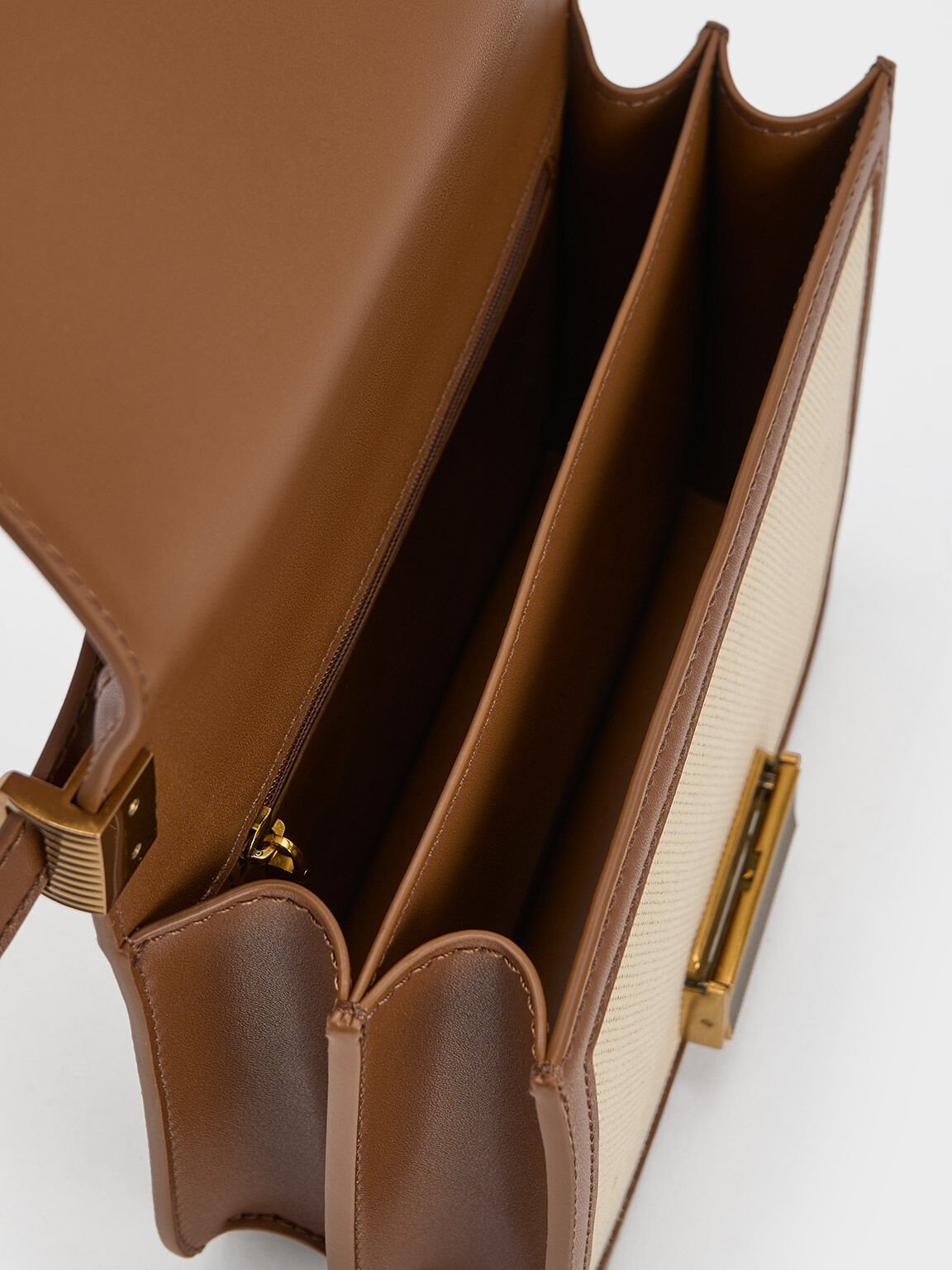 Chocolate Camelia Envelope Crossbody Bag - CHARLES & KEITH US
