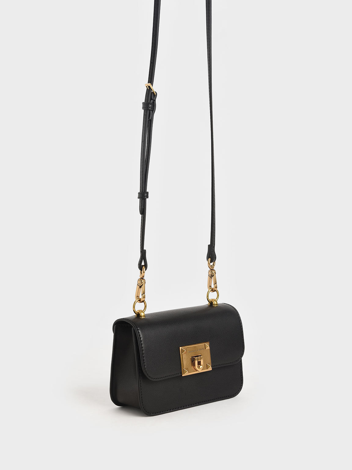 Charles Keith Chain Shoulder Bag Diamond Bag Black Up To 60% Off