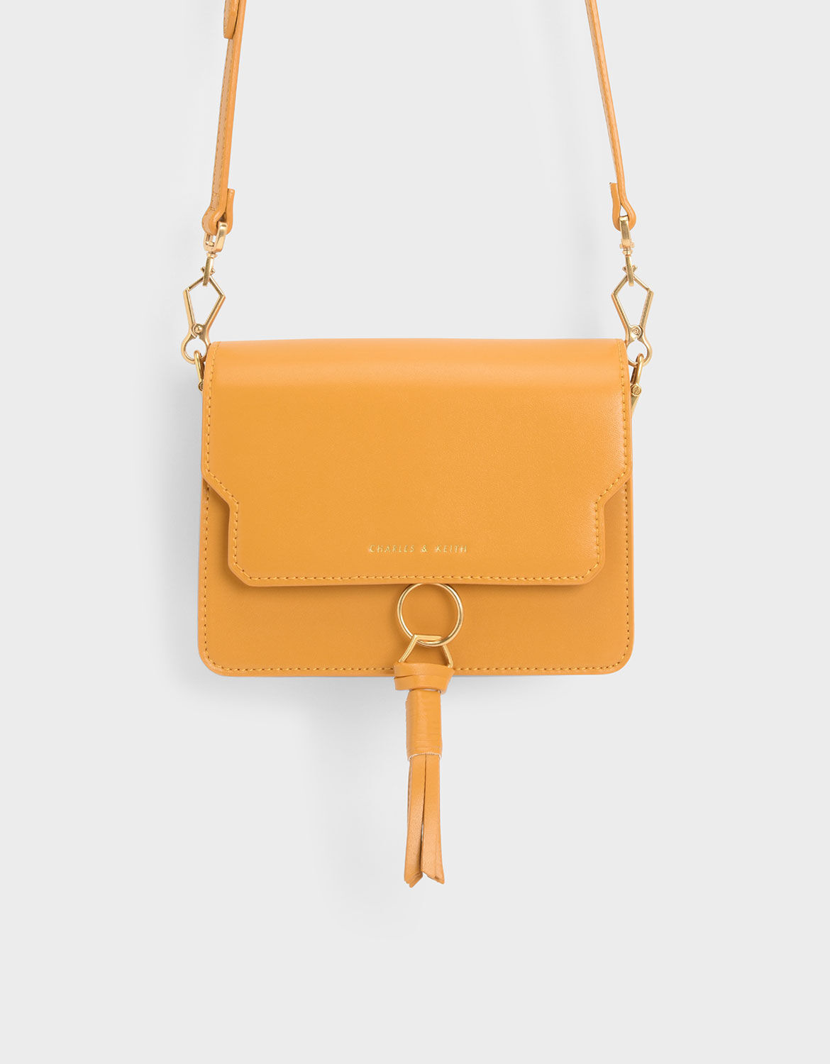 charles and keith tassel detail crossbody bag