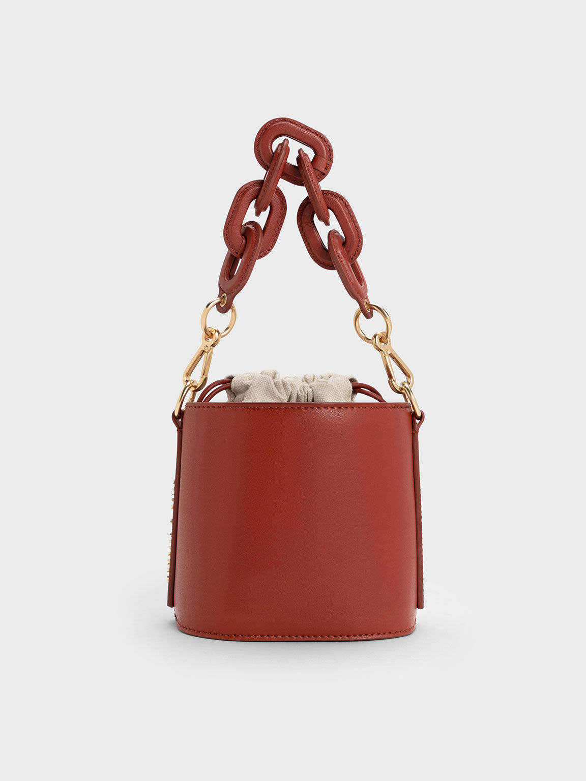 Black Drawstring Bucket Bag - CHARLES & KEITH US