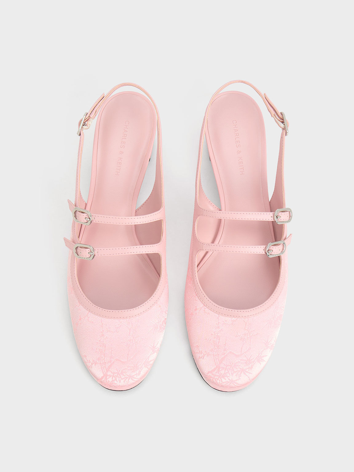 Clementine Recycled Polyester Mary Jane Pumps, Light Pink, hi-res