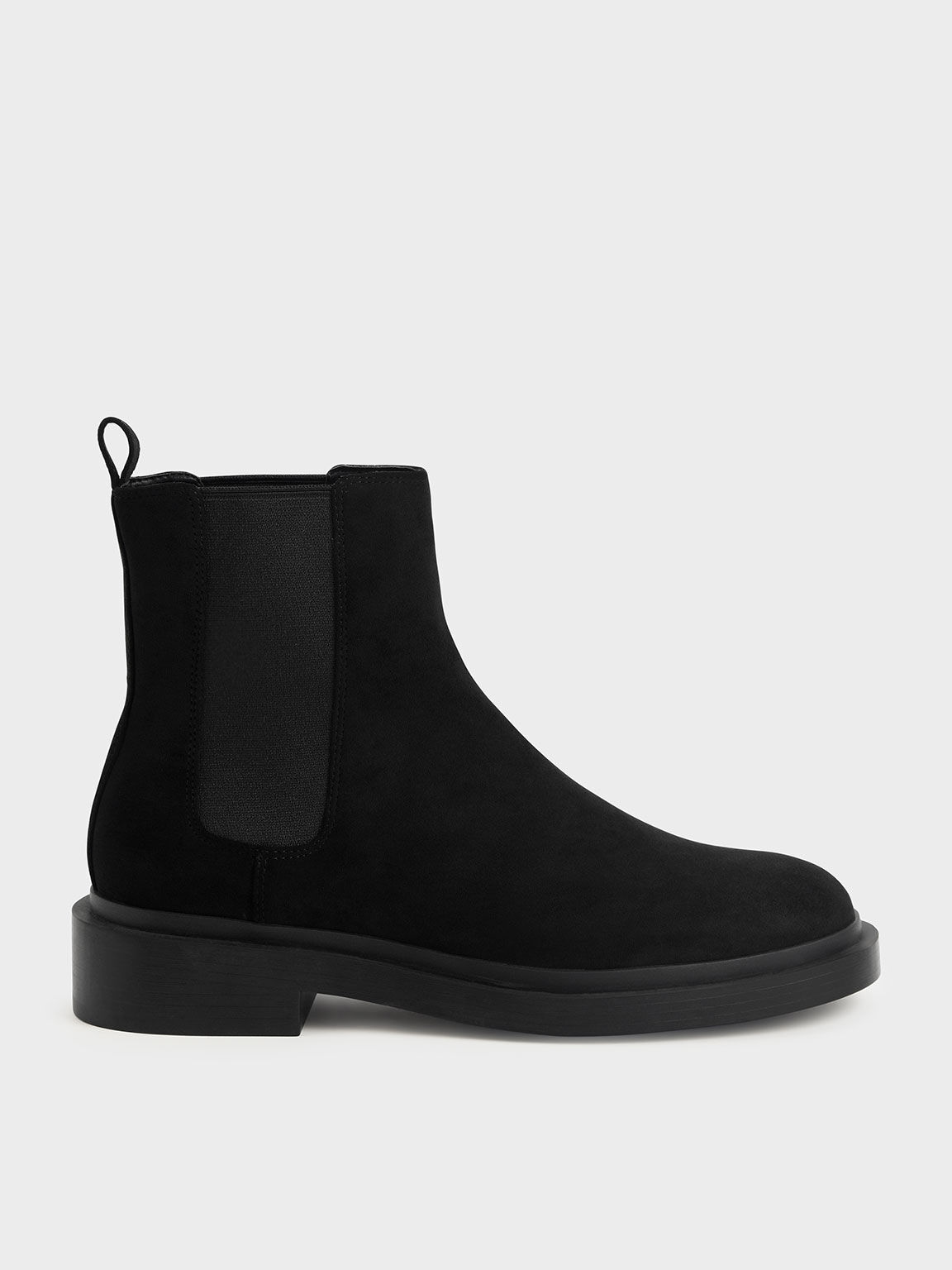 block heel chelsea boots black