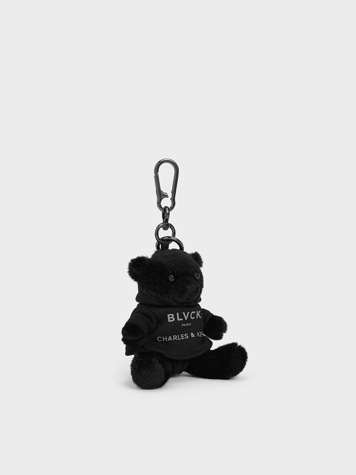 Teddy Bear Charm, Black, hi-res