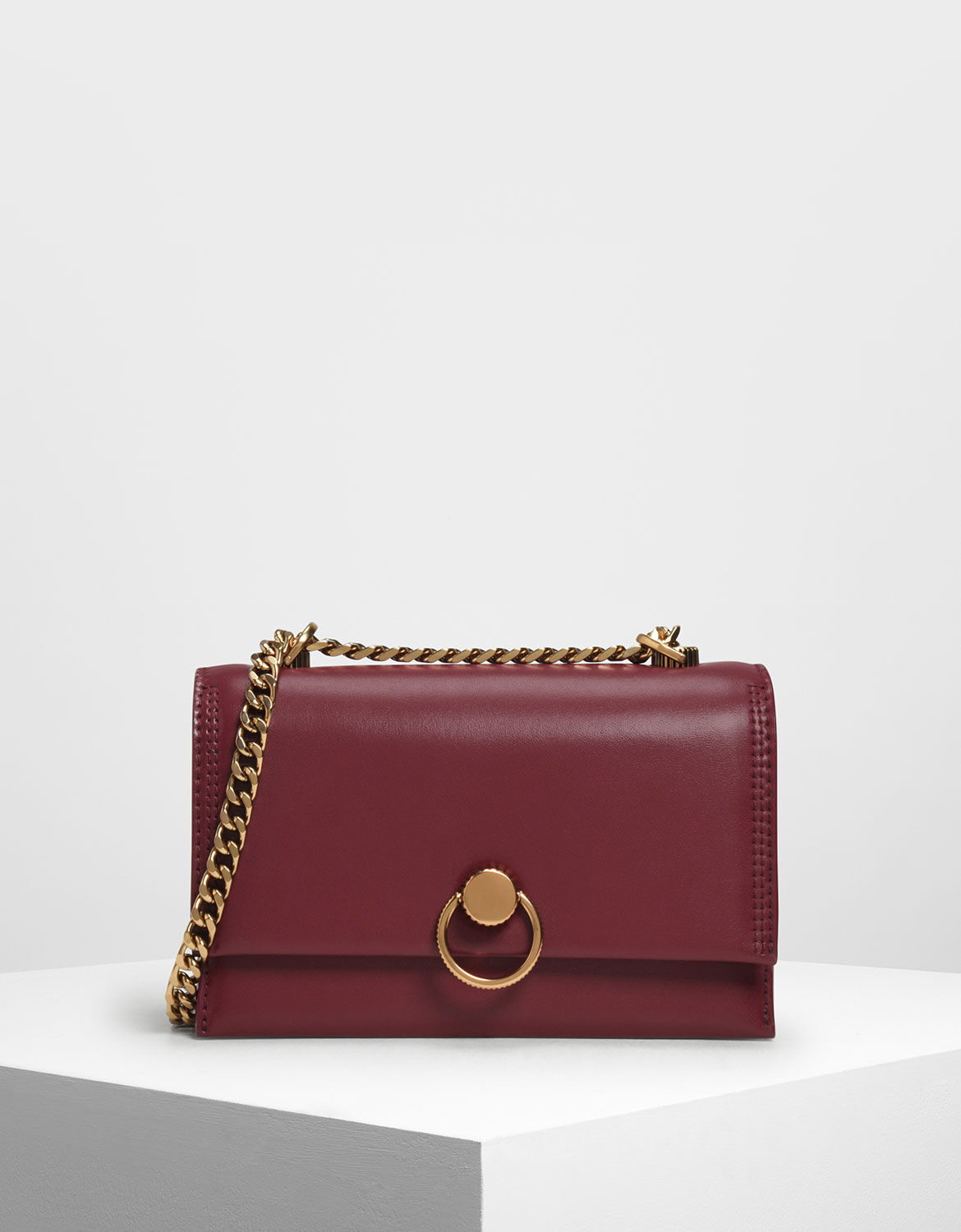 push lock shoulder bag charles keith