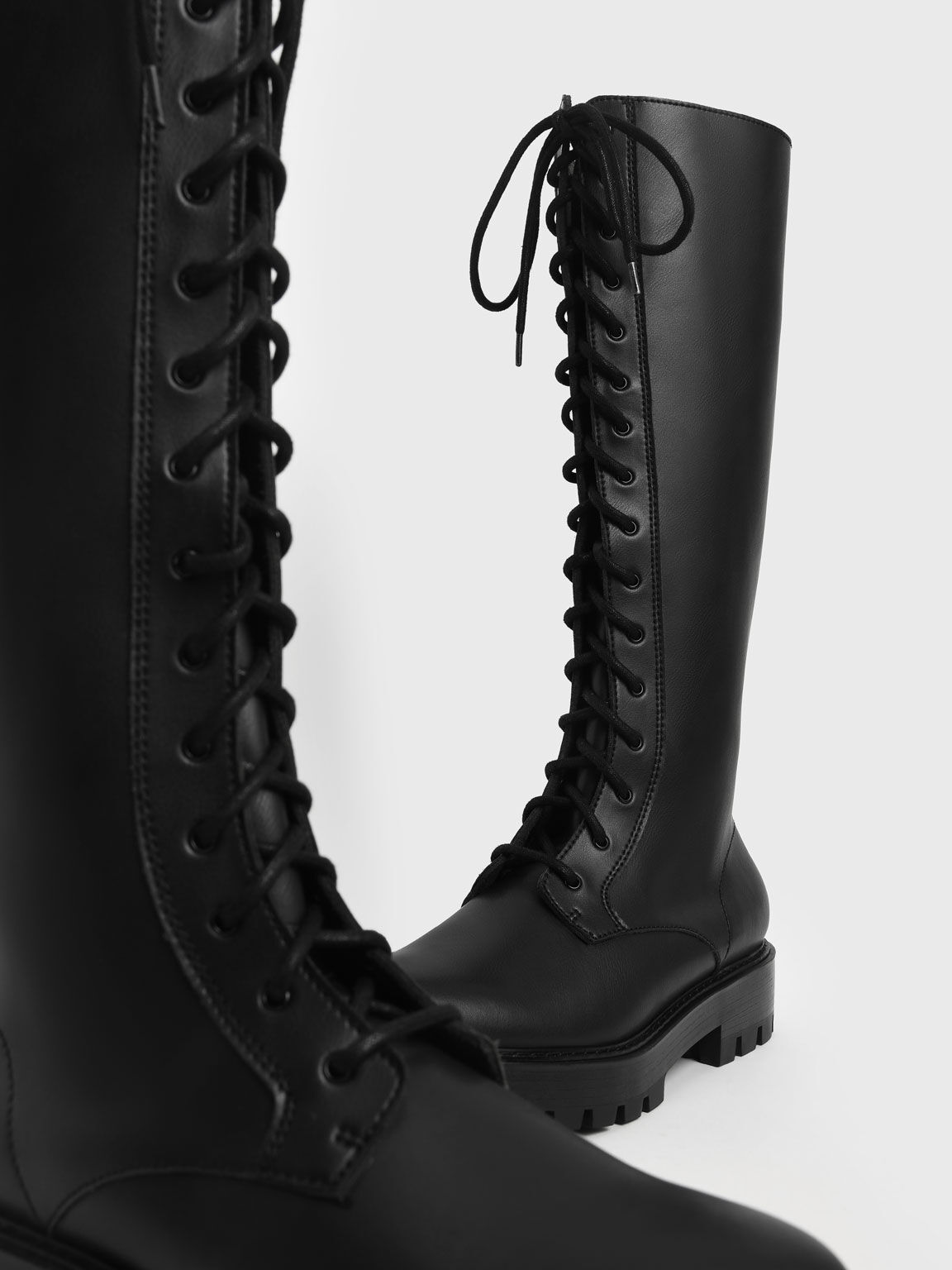 Biker boots with Oval T logo all over Woman, Black