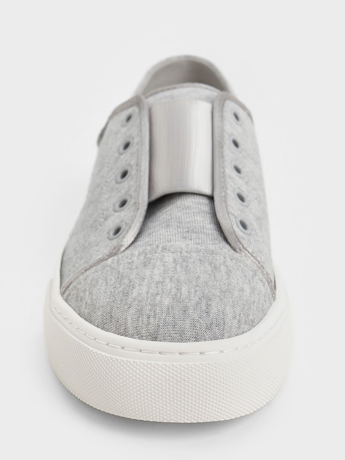 Zapatillas deportivas slip-on texturizadas, Gris claro, hi-res