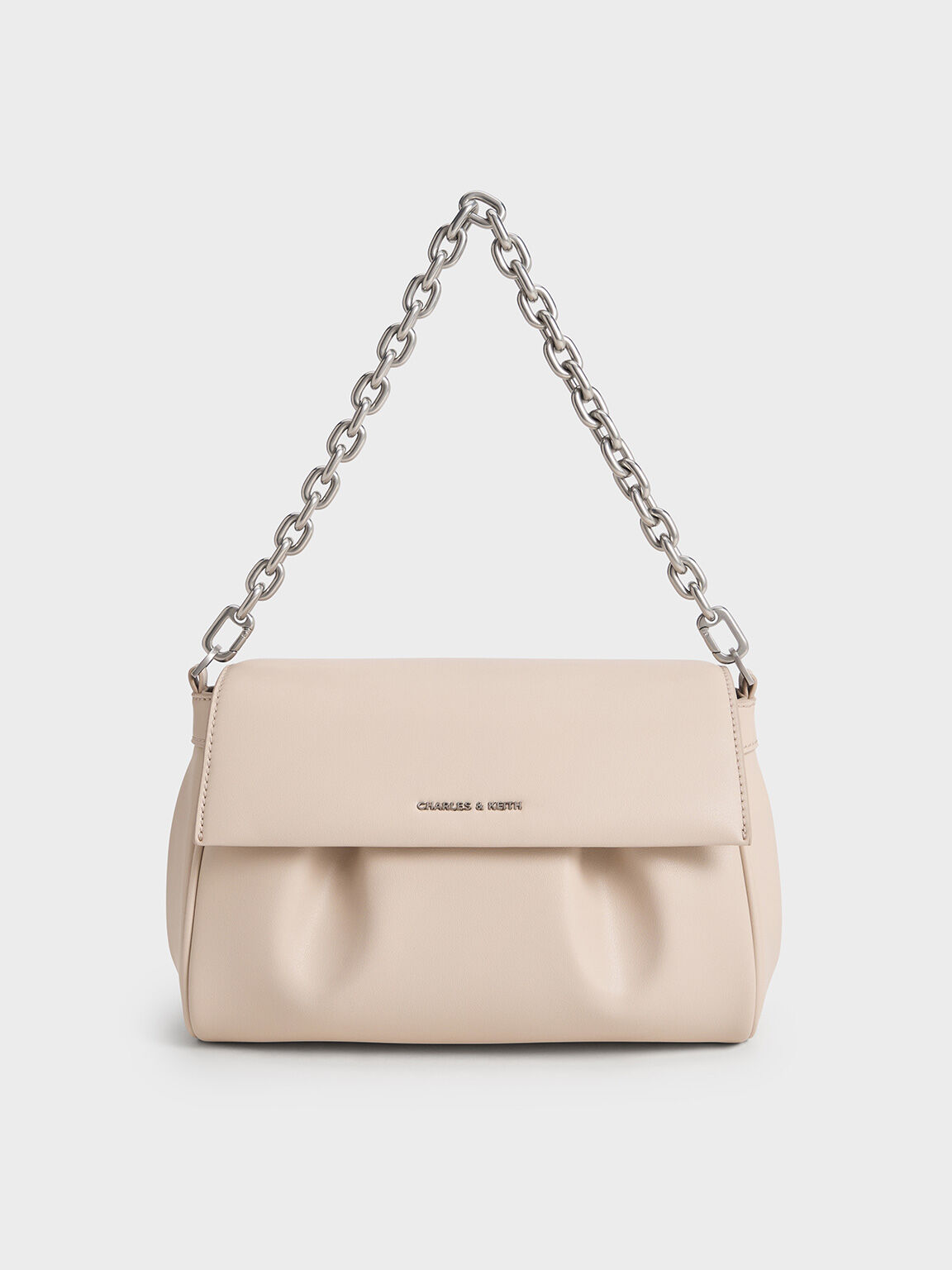 Calla Front Flap Chain-Handle Bag, Oat, hi-res