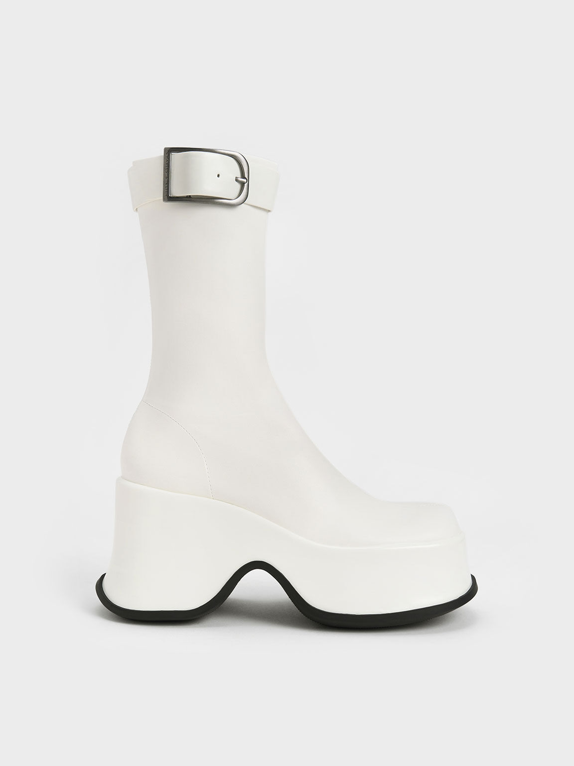 Carlisle Platform Boots - White