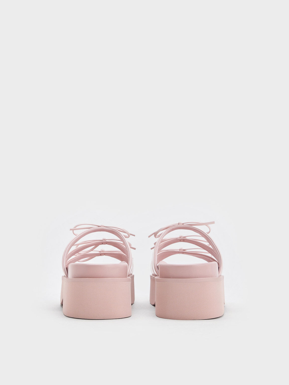 Dorri Triple-Bow Platform Sandals, Pink, hi-res