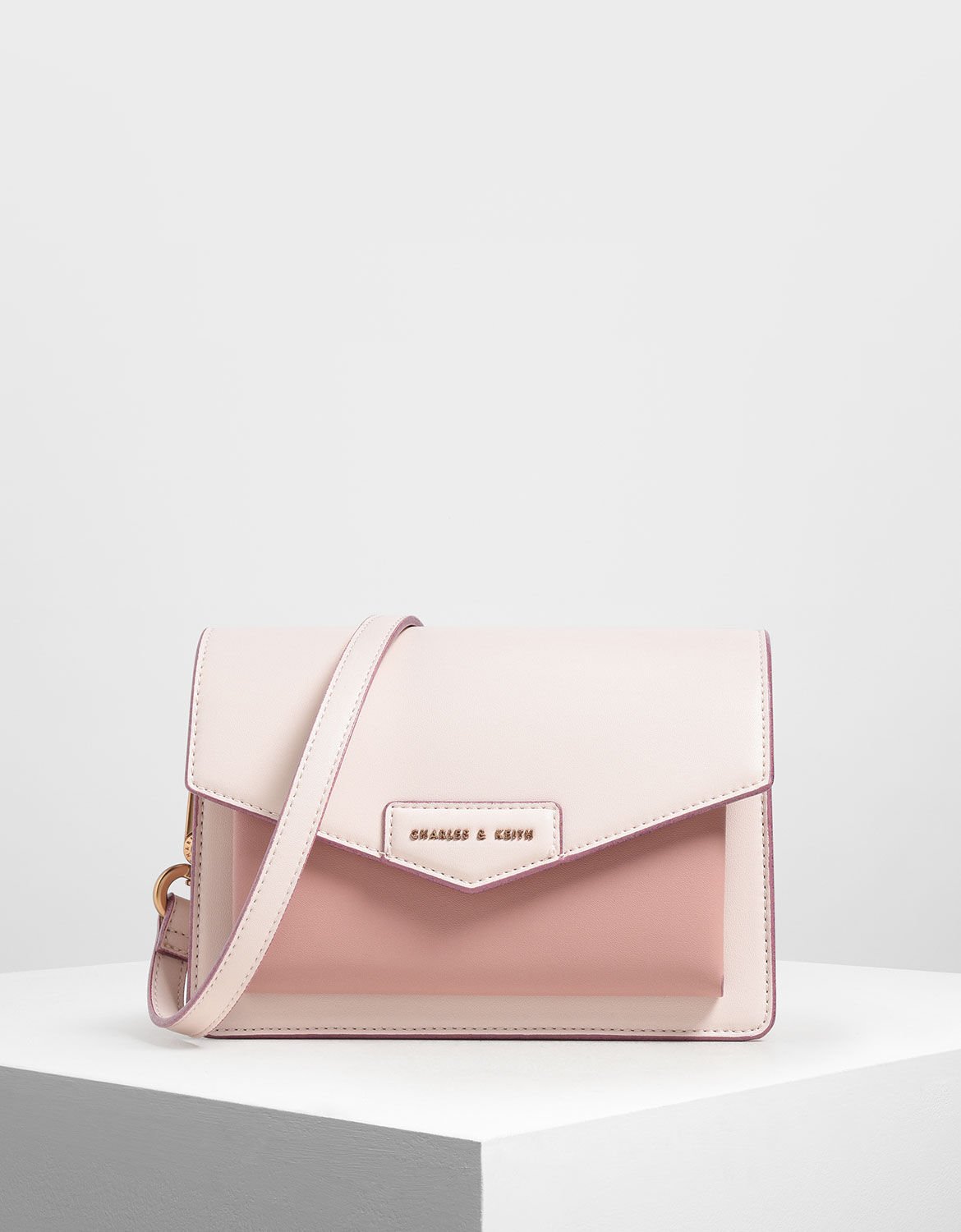 charles and keith front flap crossbody