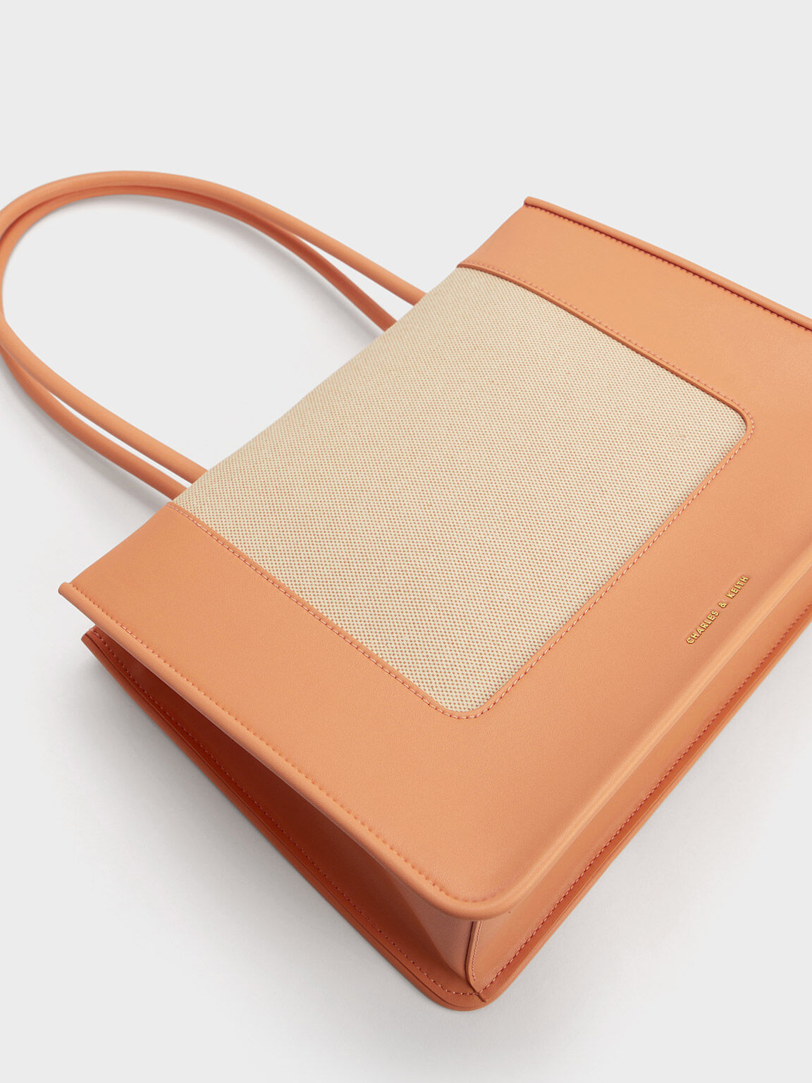 Daylla Canvas Tote Bag, Orange, hi-res