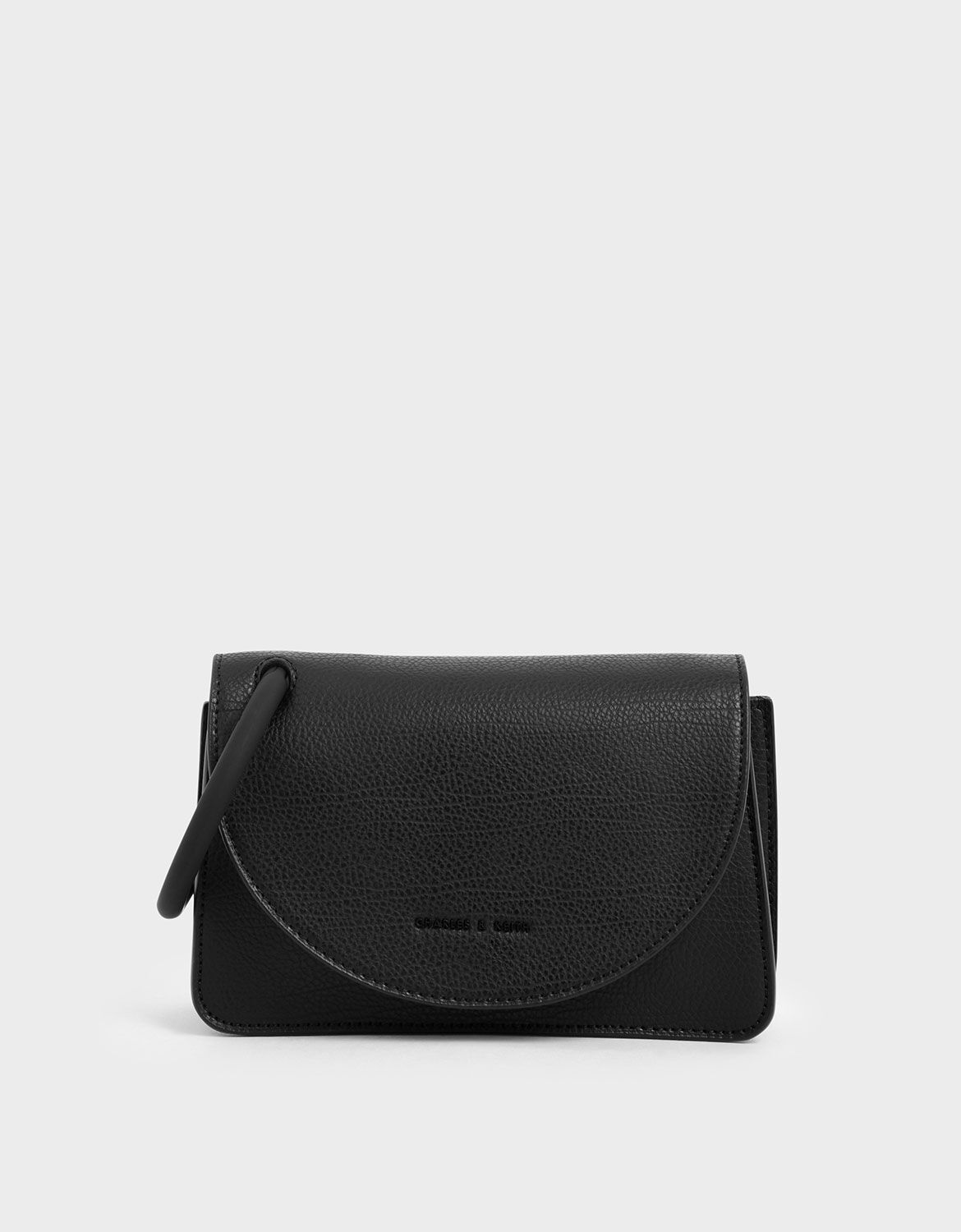 black clutch with handle