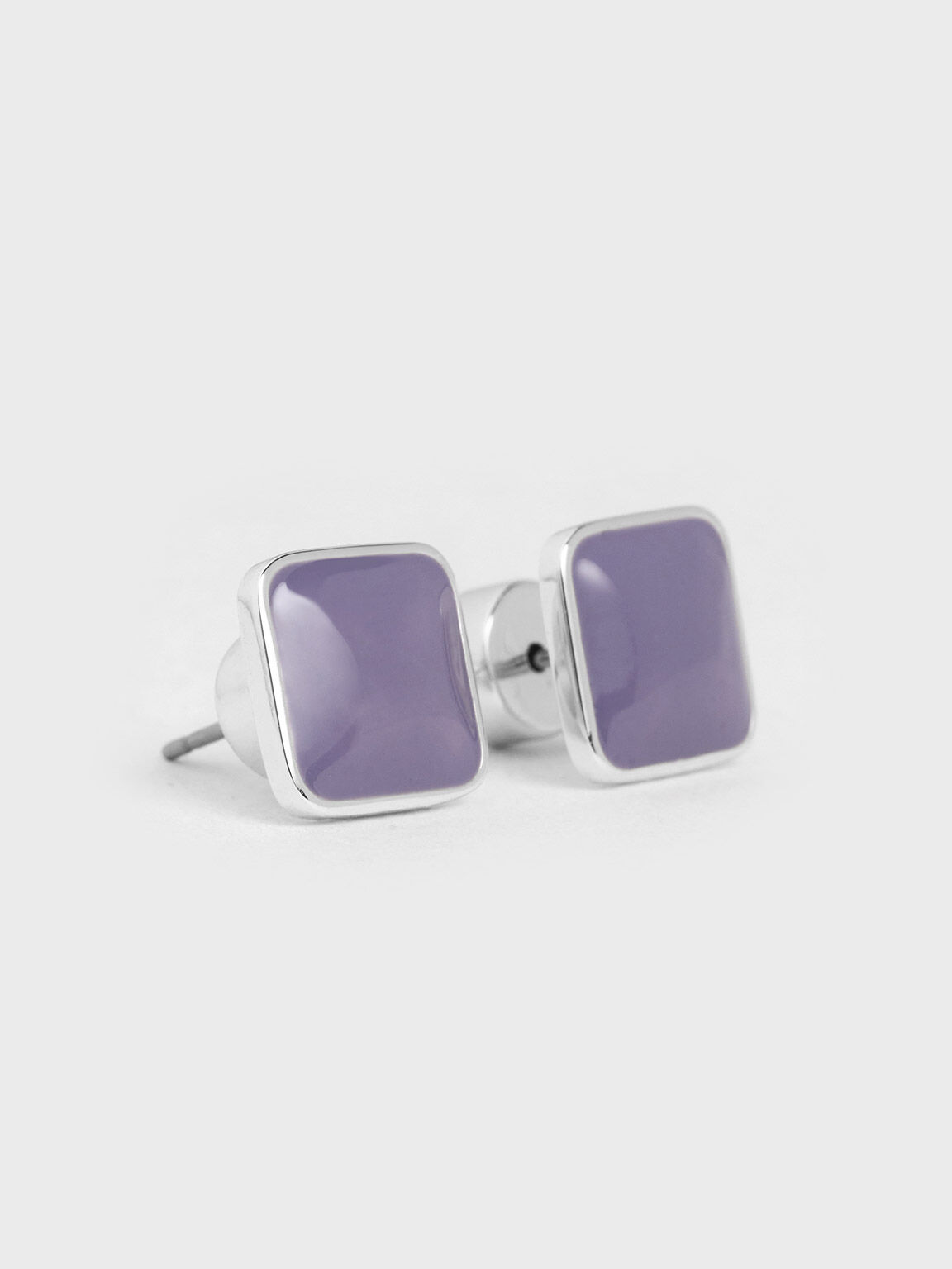 Ellowyn Square Stud Earrings, Lilac, hi-res