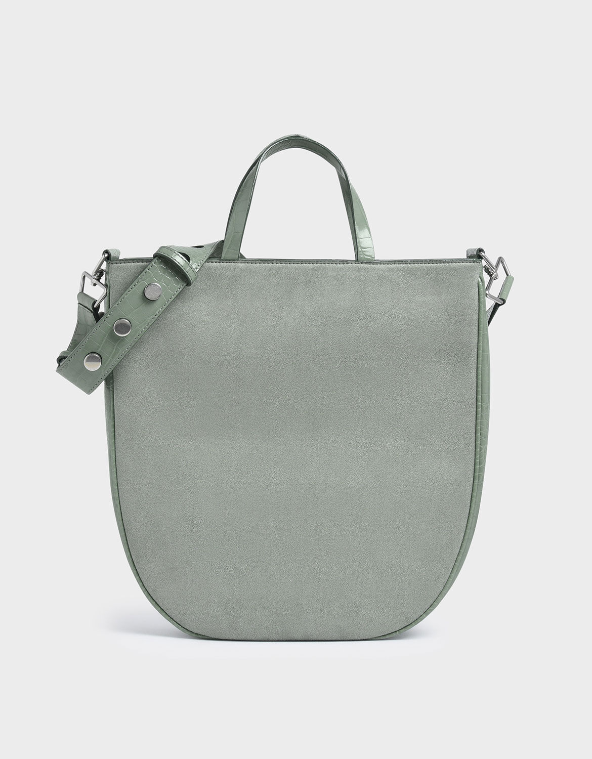 charles and keith textured tote bag