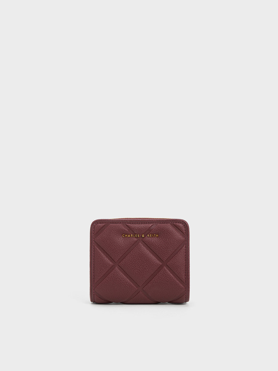 Dark Moss Lillie Quilted Mini Wallet - CHARLES & KEITH EE