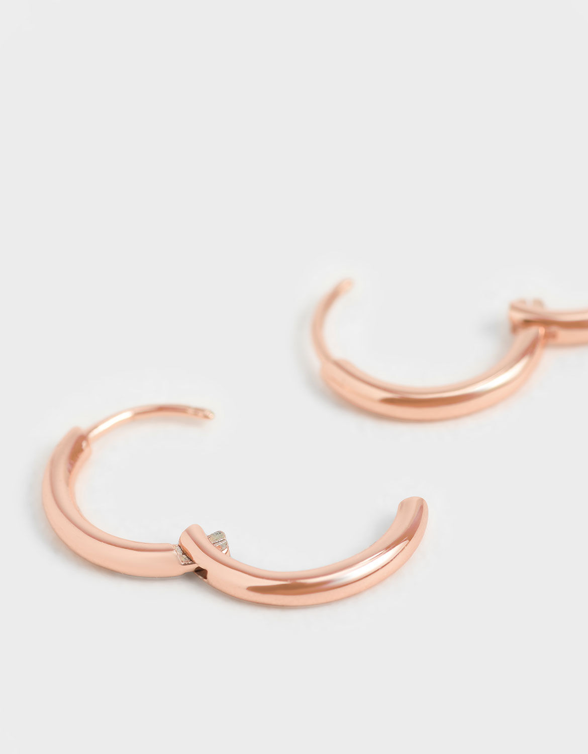 Luxury Fashion Hoop Earrings Style L2 - Rose Gold