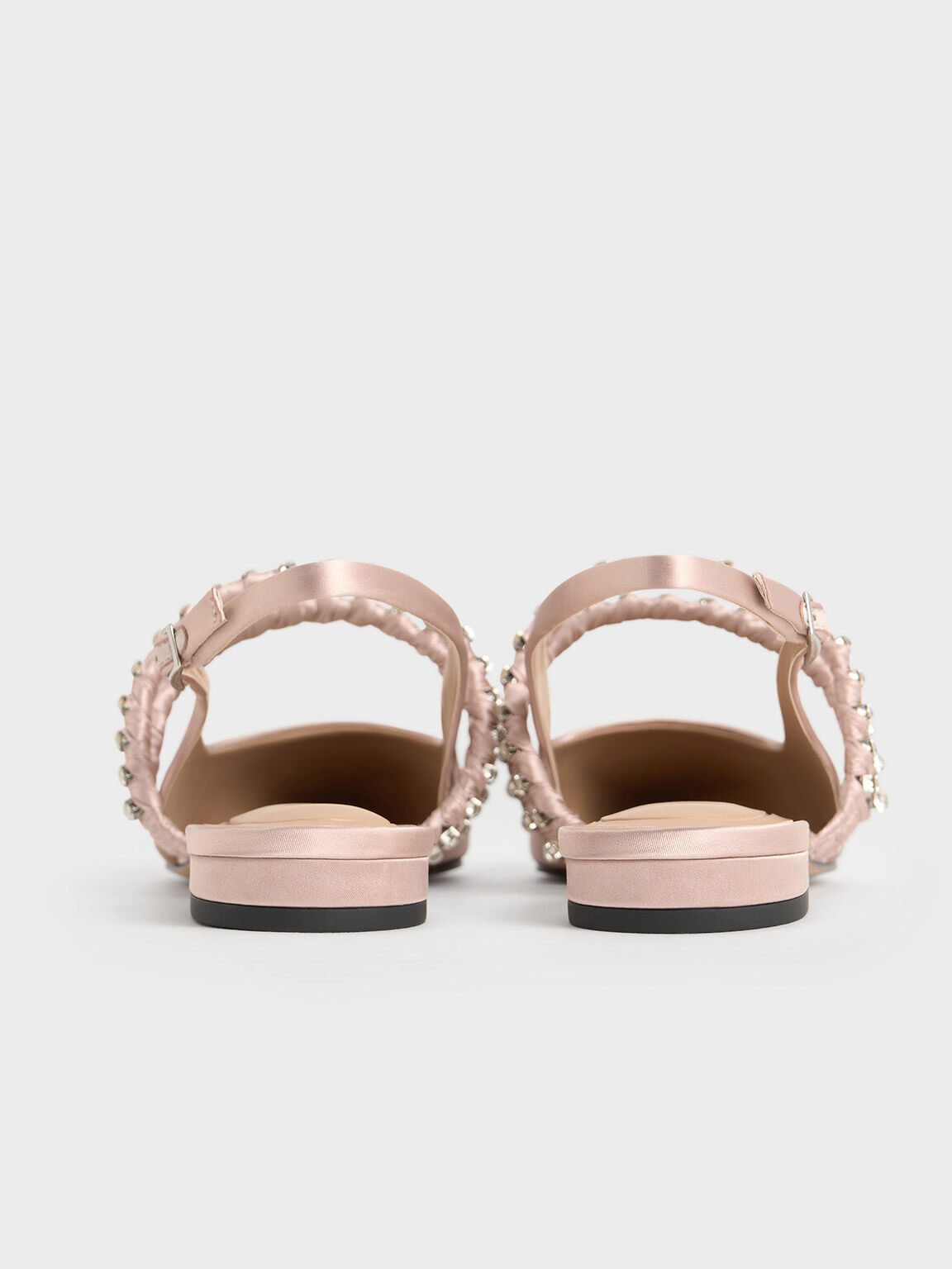 Goldie 水鑽雙帶尖頭鞋, 淺粉色, hi-res