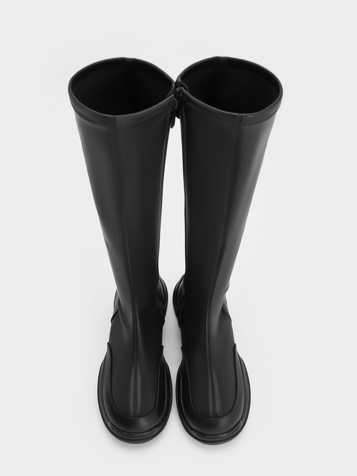 Casey Side-Zip Knee-High Boots, Black, hi-res