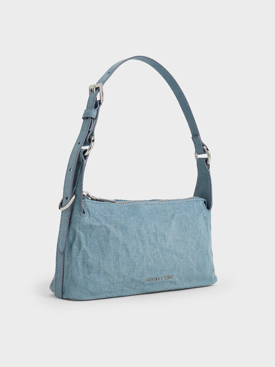 Lark Denim Shoulder Bag, Denim Blue, hi-res