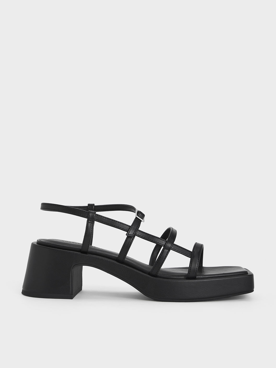 Edgy cheap black sandals