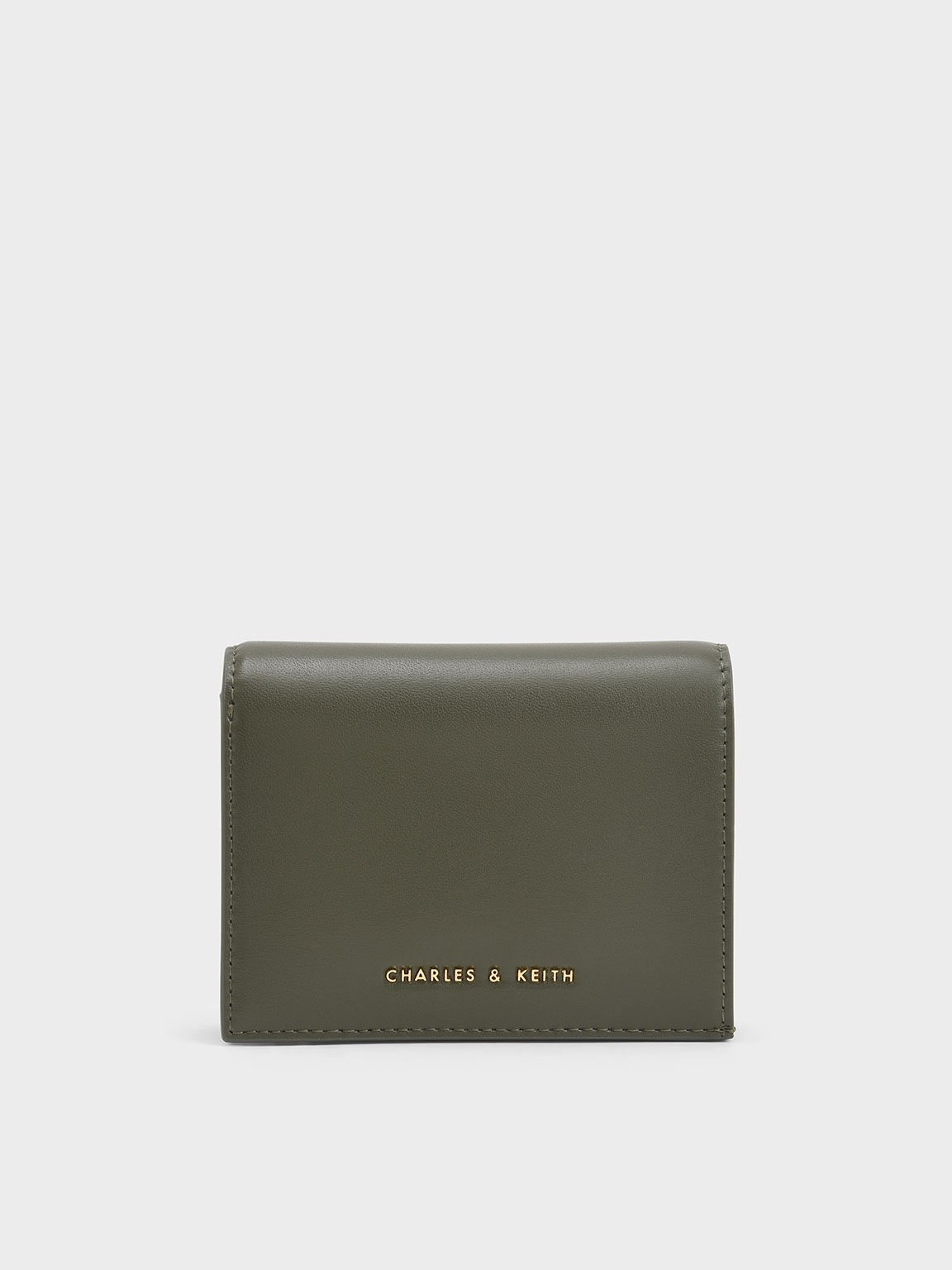Charles & Keith Women's Snap Button Mini Short Wallet