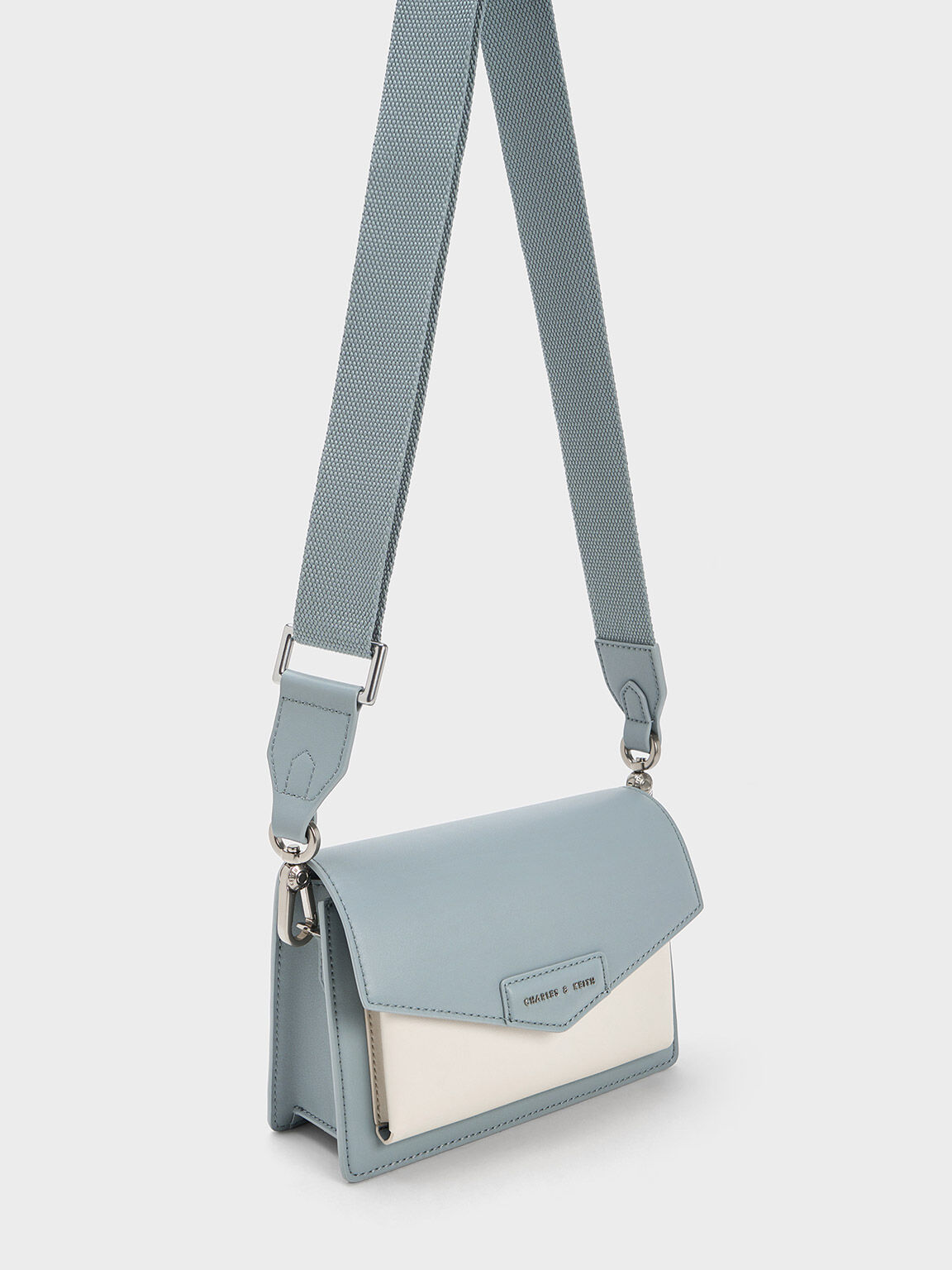 Envelope Crossbody Bag, Steel Blue, hi-res