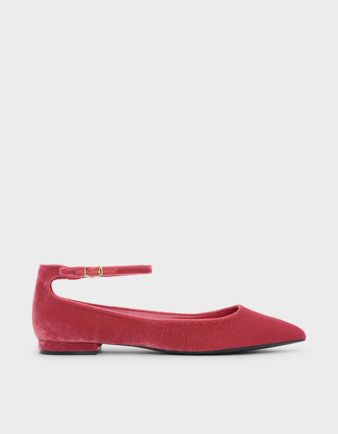 pink ankle strap court shoes