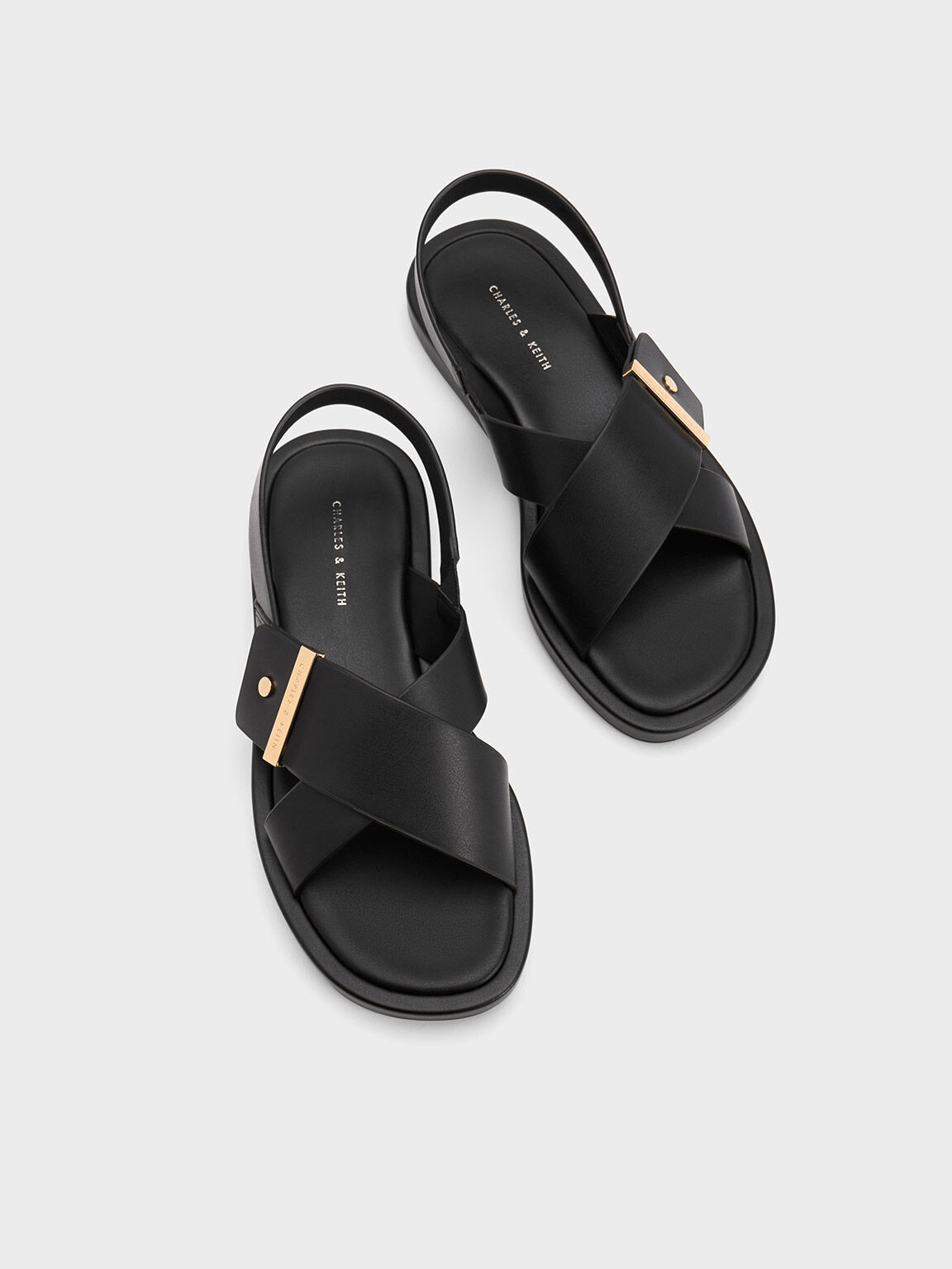 Criss-cross bio sandal back strap