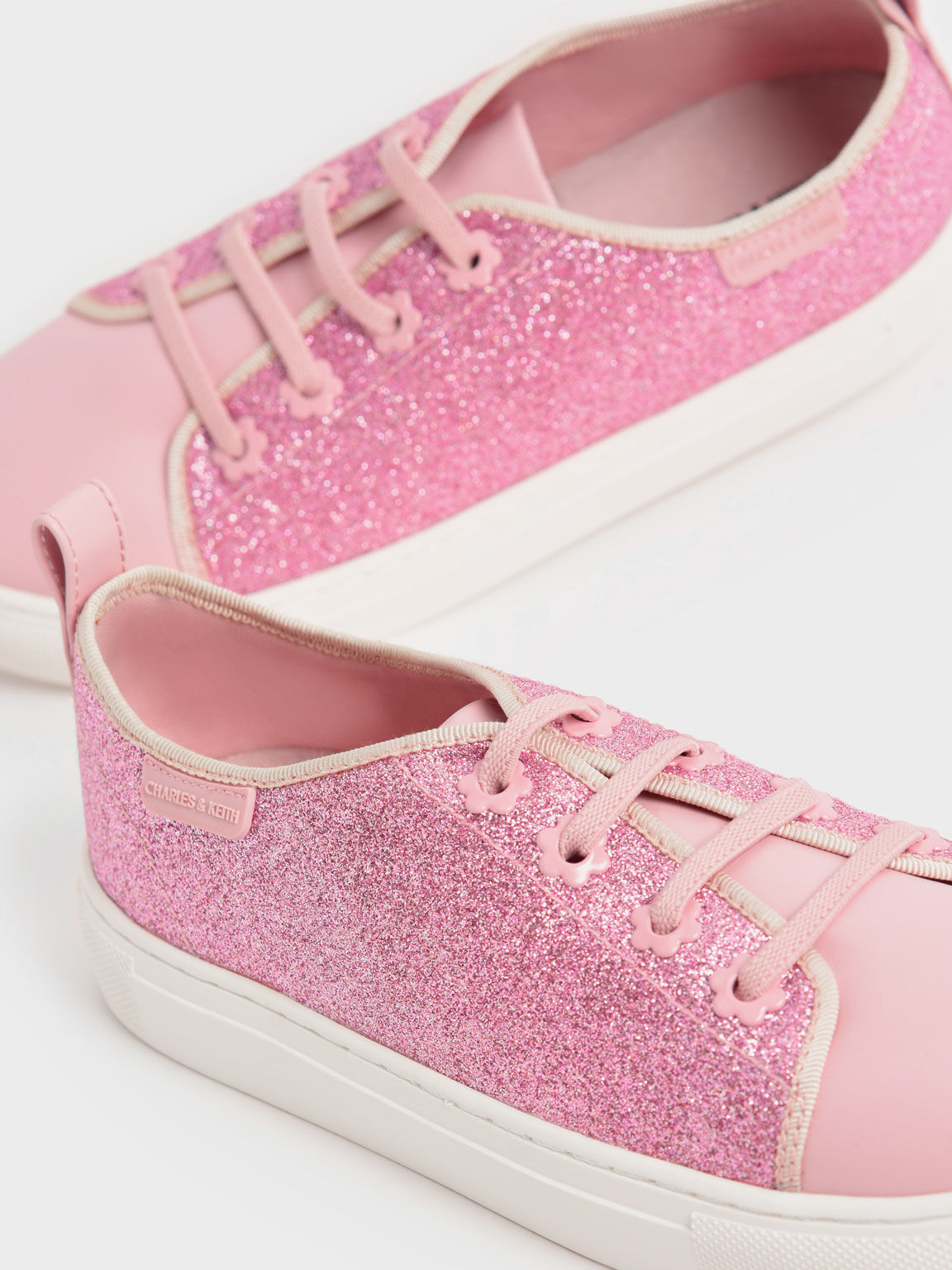 Pink Girls' Glittered Sneakers - CHARLES & KEITH International