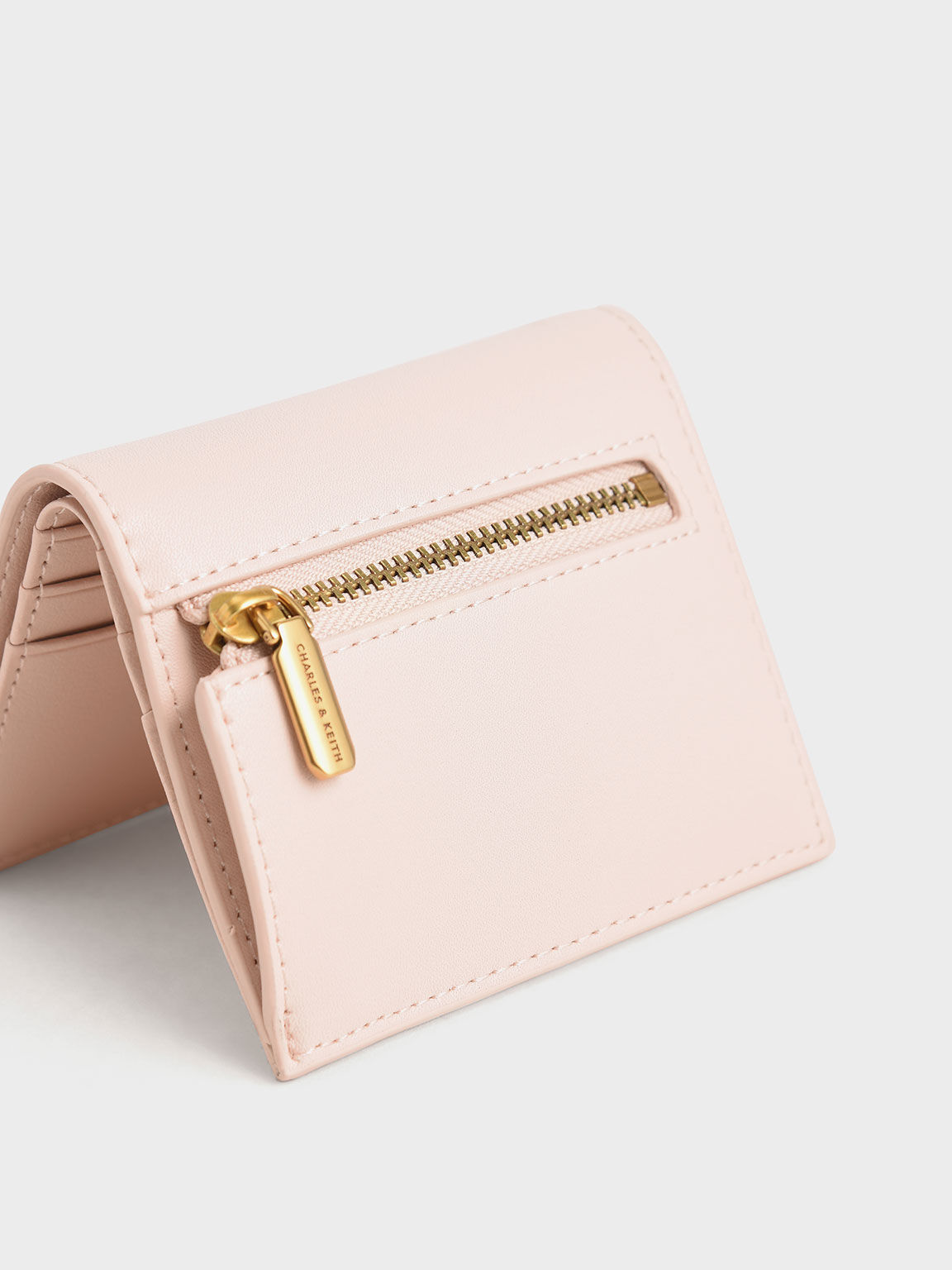 Pink Lillie Quilted Mini Wallet - CHARLES & KEITH US